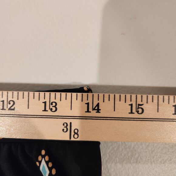 Chico's Womens Black Moroccan Lantern Print Maxi Skirt Size Small Summer Beach - Picture 7 of 10